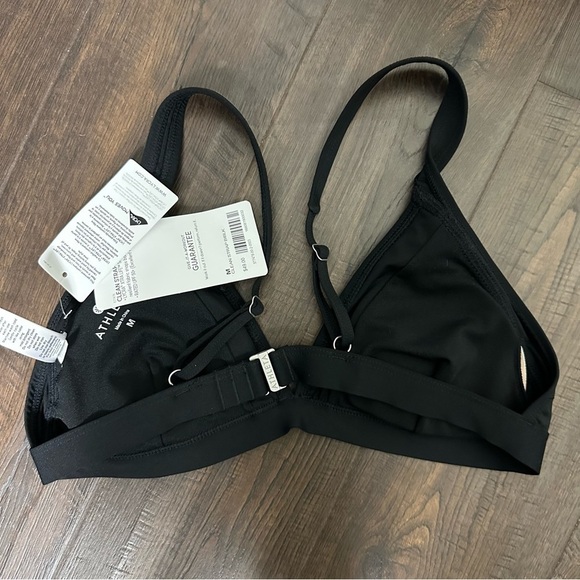 Athlete clean strap black bikini top - Picture 2 of 3